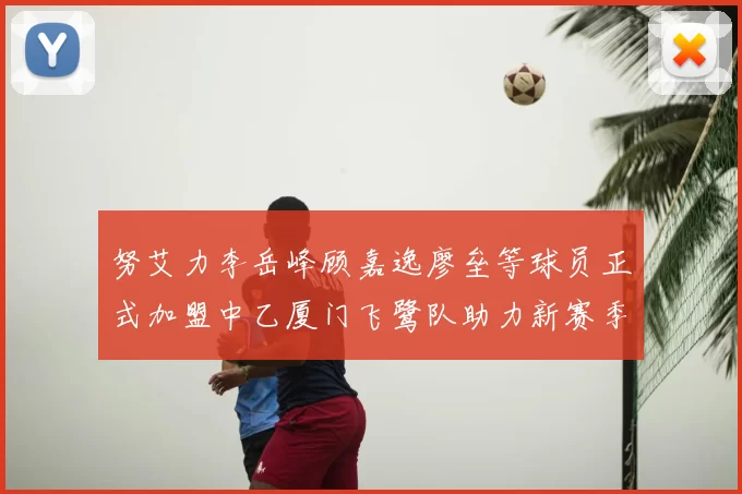 努艾力李岳峰顾嘉逸廖垒等球员正式加盟中乙厦门飞鹭队助力新赛季