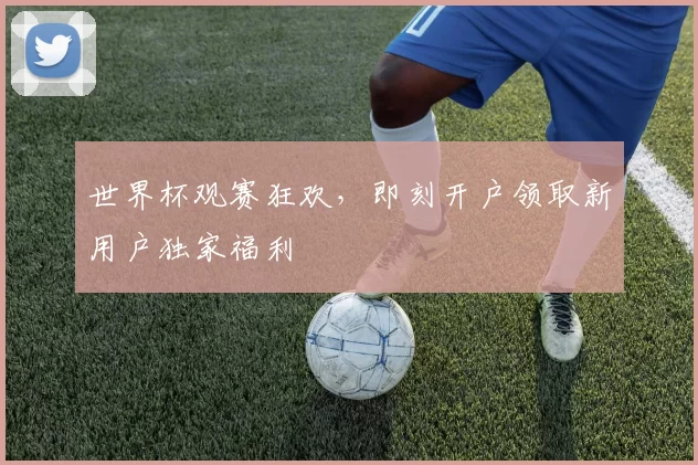 世界杯观赛狂欢，即刻开户领取新用户独家福利